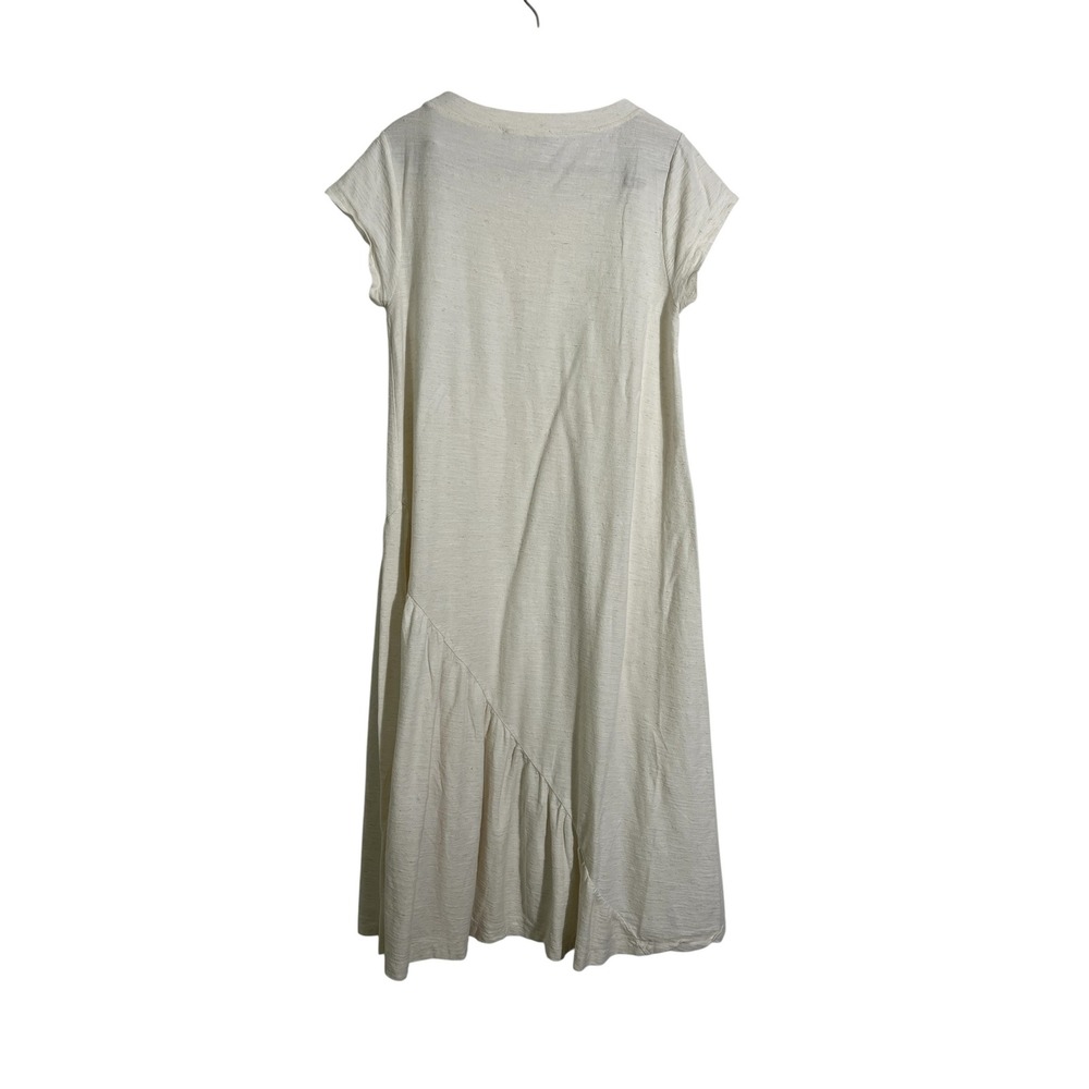 FP BEACH x FREE PEOPLE Lena Ruffle Midi Dress in Oatmeal - Picture 3 of 9